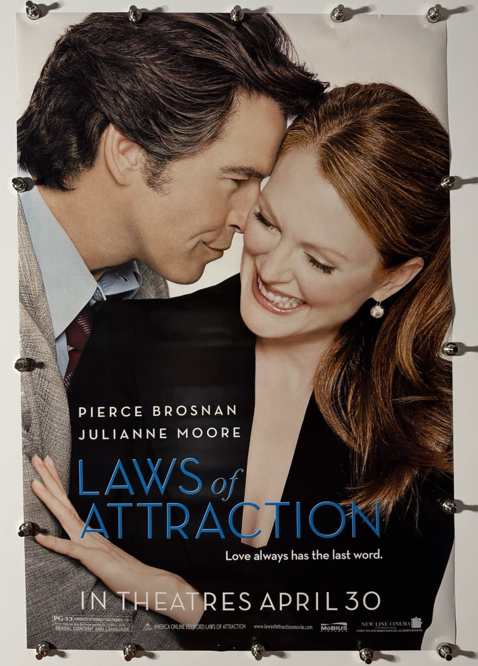 LAWS OF ATTRACTION 2004 Original Movie Poster 27x40 DS Rolled Pierce Brosnan - Joe's Geek VLT