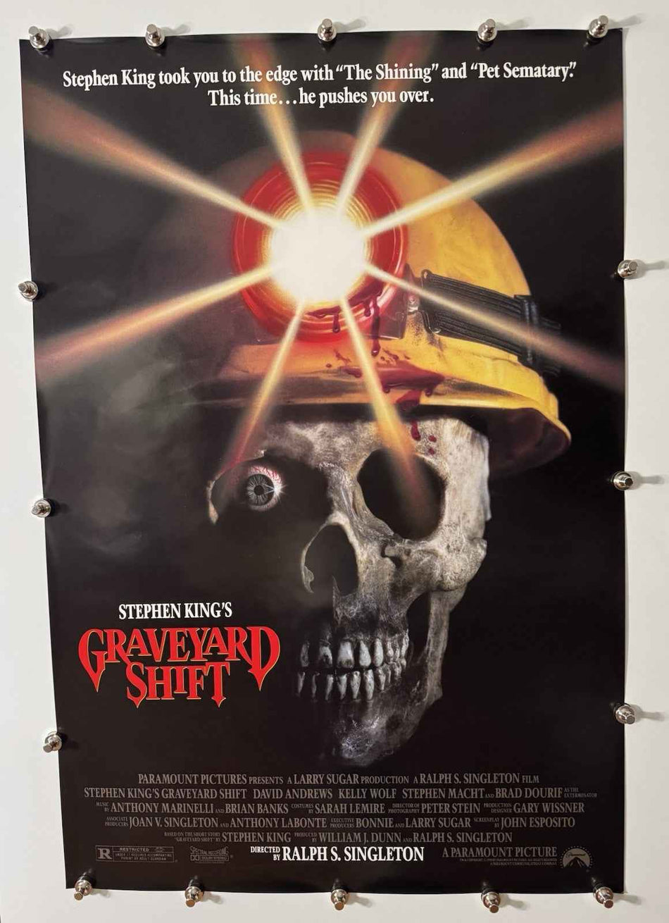 GRAVEYARD SHIFT 1990 Original Movie Poster 27x40 DS Rolled Stephen Macht - Joe's Geek VLT