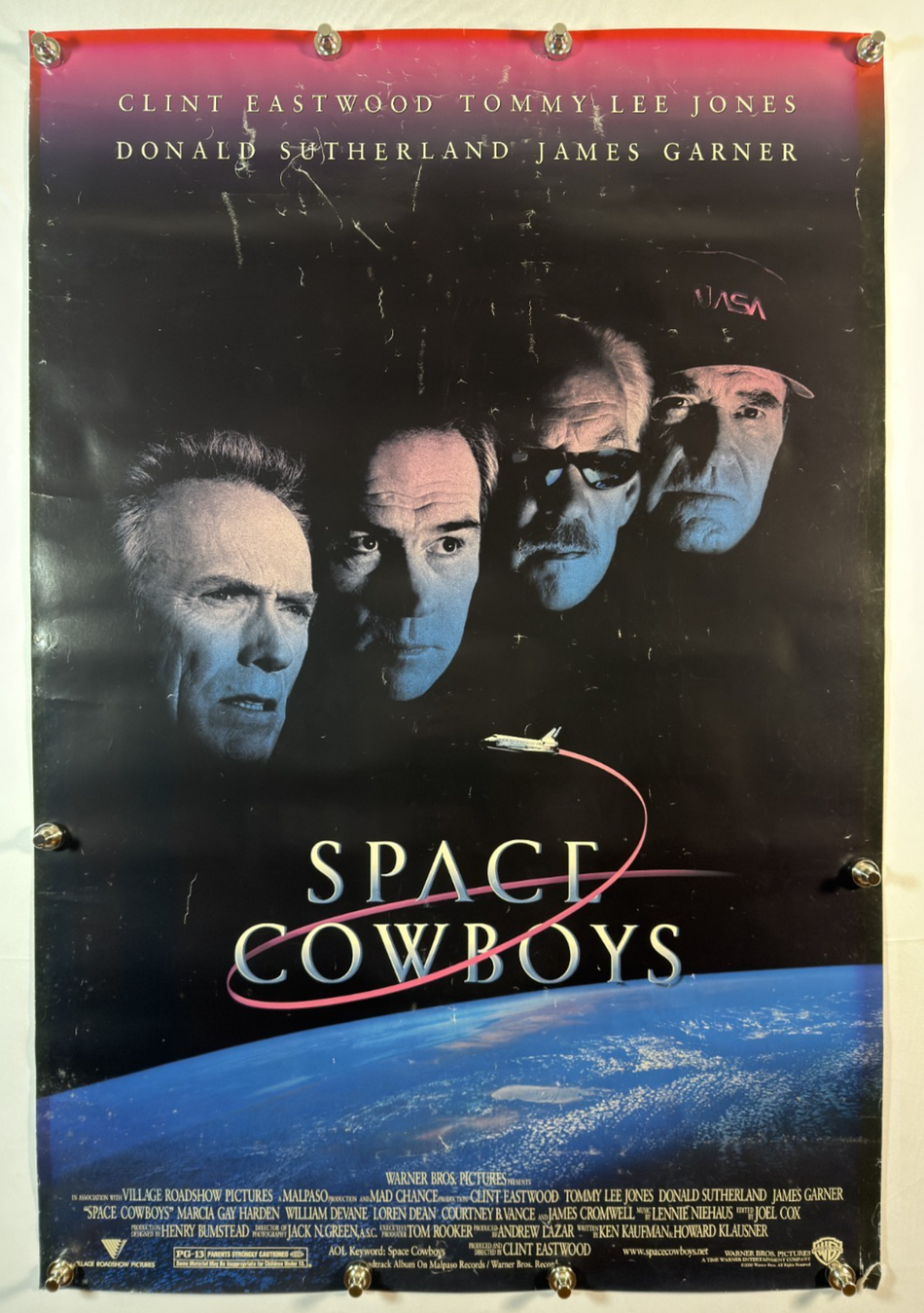 Space Cowboys 2000 Original Movie Poster 27x40 DS Rolled Clint Eastwood Tommy Lee Jones - Joe's Geek VLT