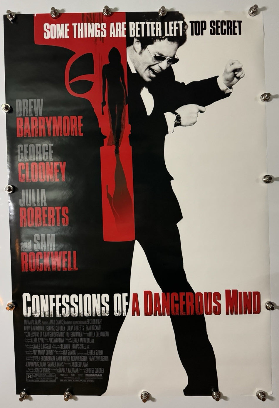 CONFESSIONS OF A DANGEROUS MIND 2002 Original Movie Poster 27x40 SS Rolled Sam Rockwell - Joe's Geek VLT