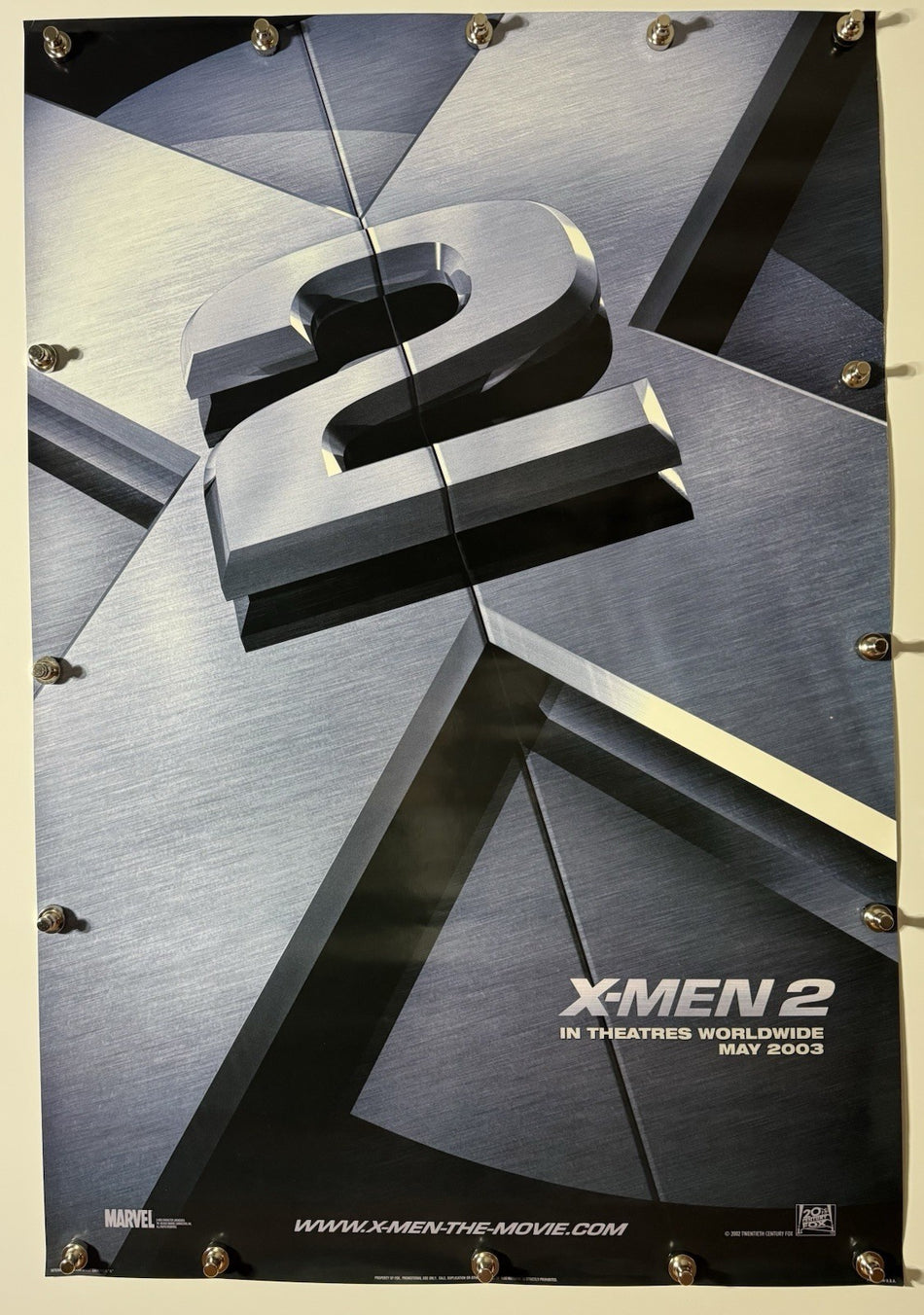 X-MEN 2 2003 Original Movie Poster 27x40 DS Rolled Hugh Jackman