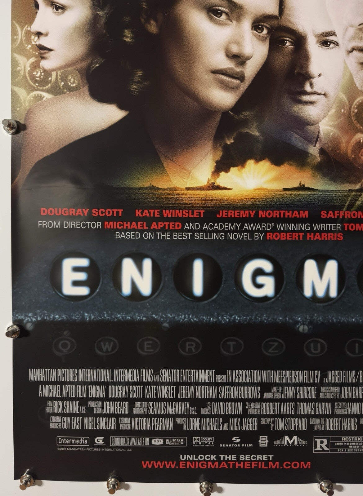 Enigma - Original Movie Poster - 2001 - Rolled DS