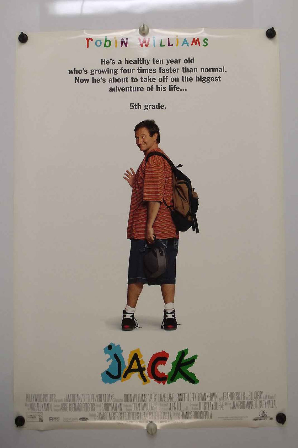 JACK 1996 Original Movie Poster 27x40 DS Rolled Robin Williams - Joe's Geek VLT