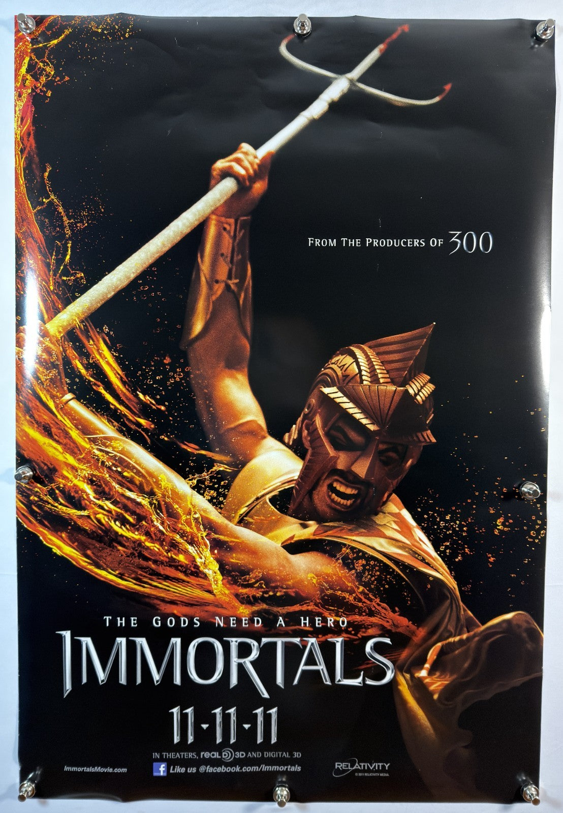 Immortals (2011) - Original Movie Poster - 27 x 40 - Rolled DS