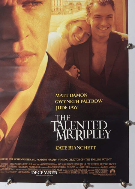 The Talented Mr. Ripley - Original Movie Poster - 1999 - Rolled DS