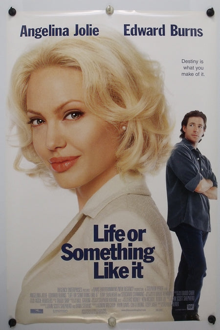 LIFE OR SOMETHING LIKE IT 2002 Original Movie Poster 27x40 DS Rolled Angelina Jolie - Joe's Geek VLT