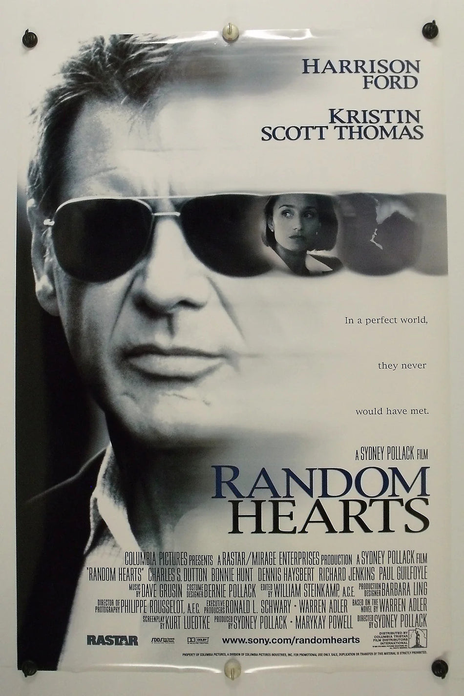 RANDOM HEARTS 1999 Original Movie Poster 27x40 DS Rolled Harrison Ford - Joe's Geek VLT