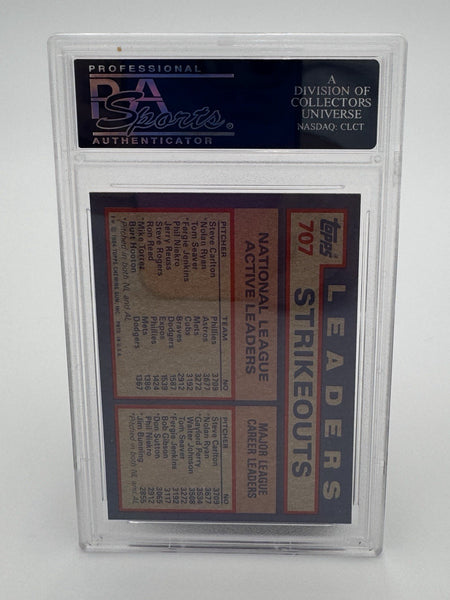 1984 Topps - Career Leaders Nolan Ryan, Steve Carlton, Tom Seaver #707