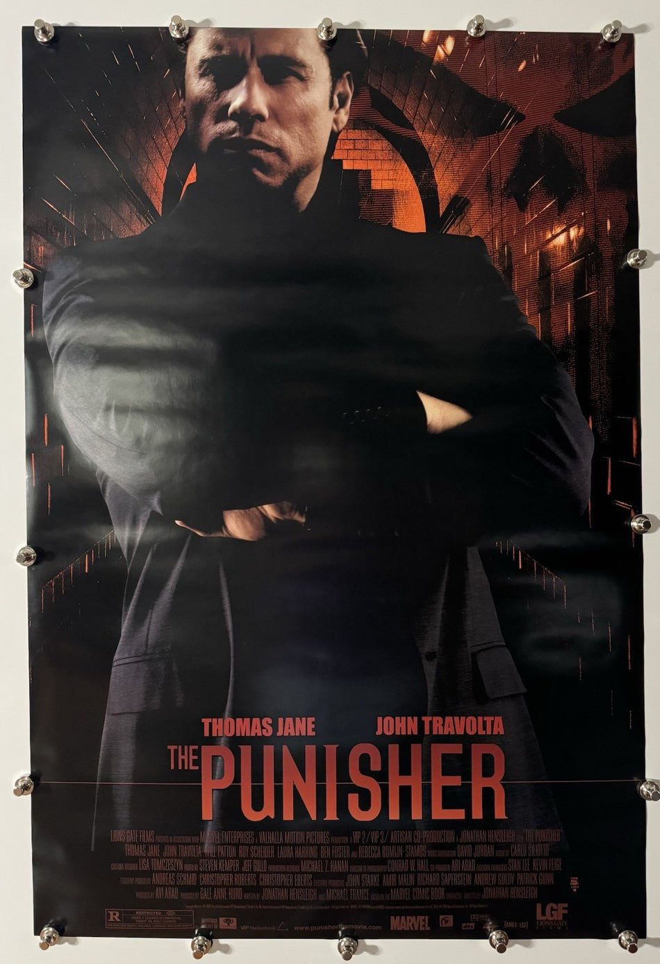 THE PUNISHER 2004 Original Movie Poster 27x40 DS Rolled John Travolta