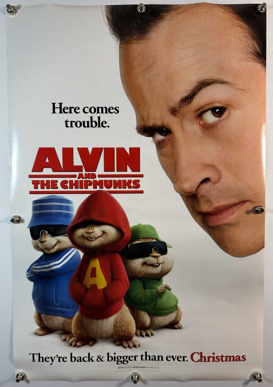 Alvin & The Chipmunks (2007) - (A) - Original Movie Poster - 27 x 40 - Rolled DS