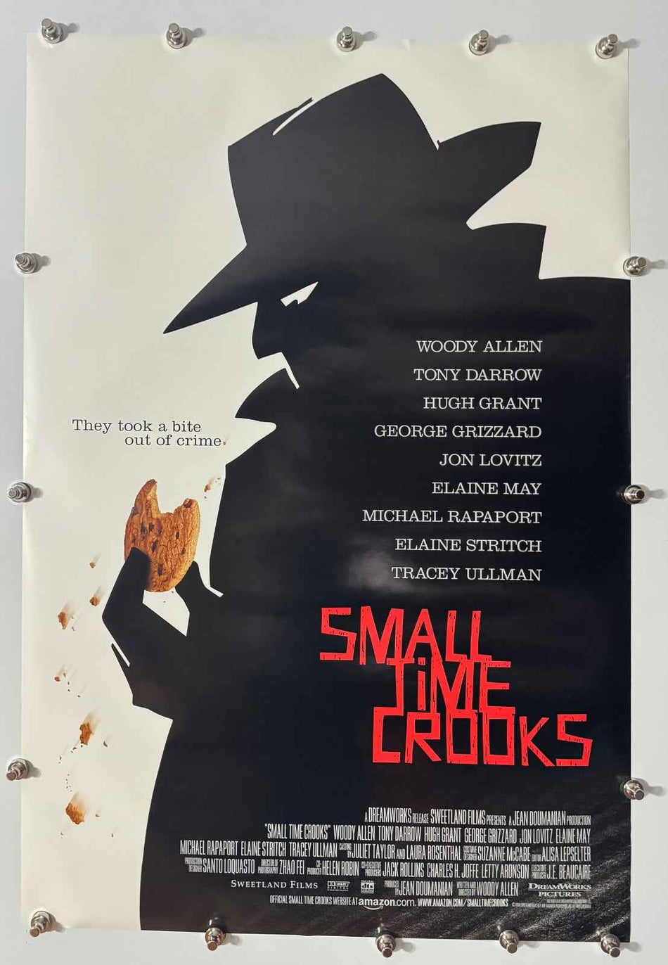 SMALL TIME CROOKS 2000 Original Movie Poster 27x40 DS Rolled Woody Allen - Joe's Geek VLT