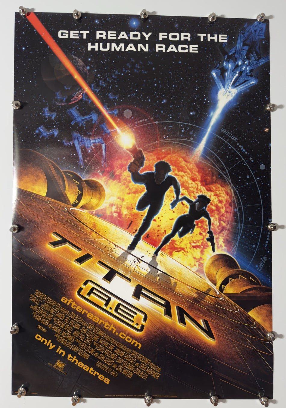 TITAN A.E. 2000 Original Movie Poster 27x40 DS Rolled Style C Matt Damon