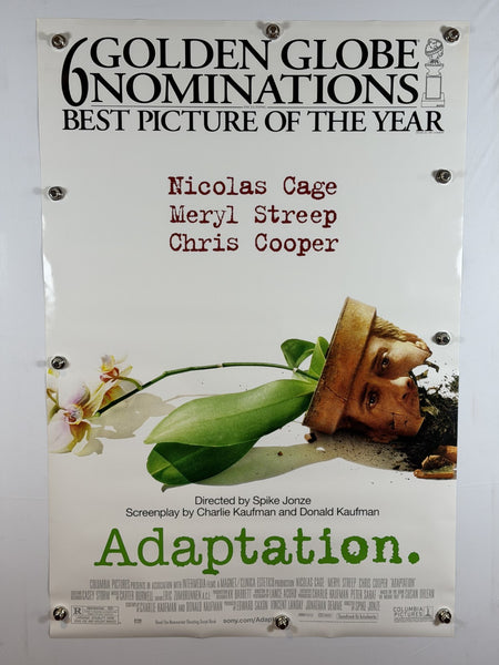ADAPTATION. 2002 Original Movie Poster 27x40 DS Rolled Nicolas Cage - Joe's Geek VLT