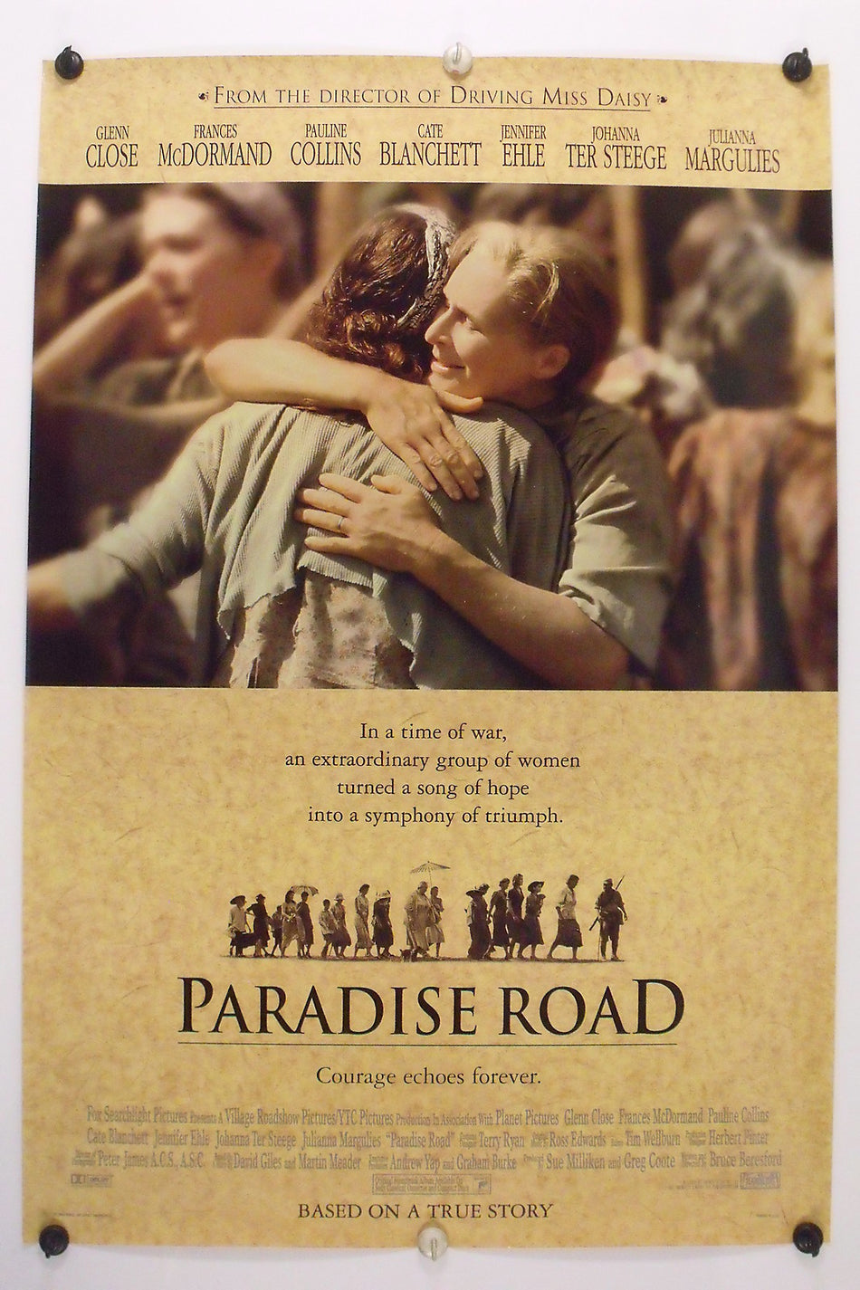 PARADISE ROAD 1997 Original Movie Poster 27x40 DS Rolled  Style A Glenn Close - Joe's Geek VLT