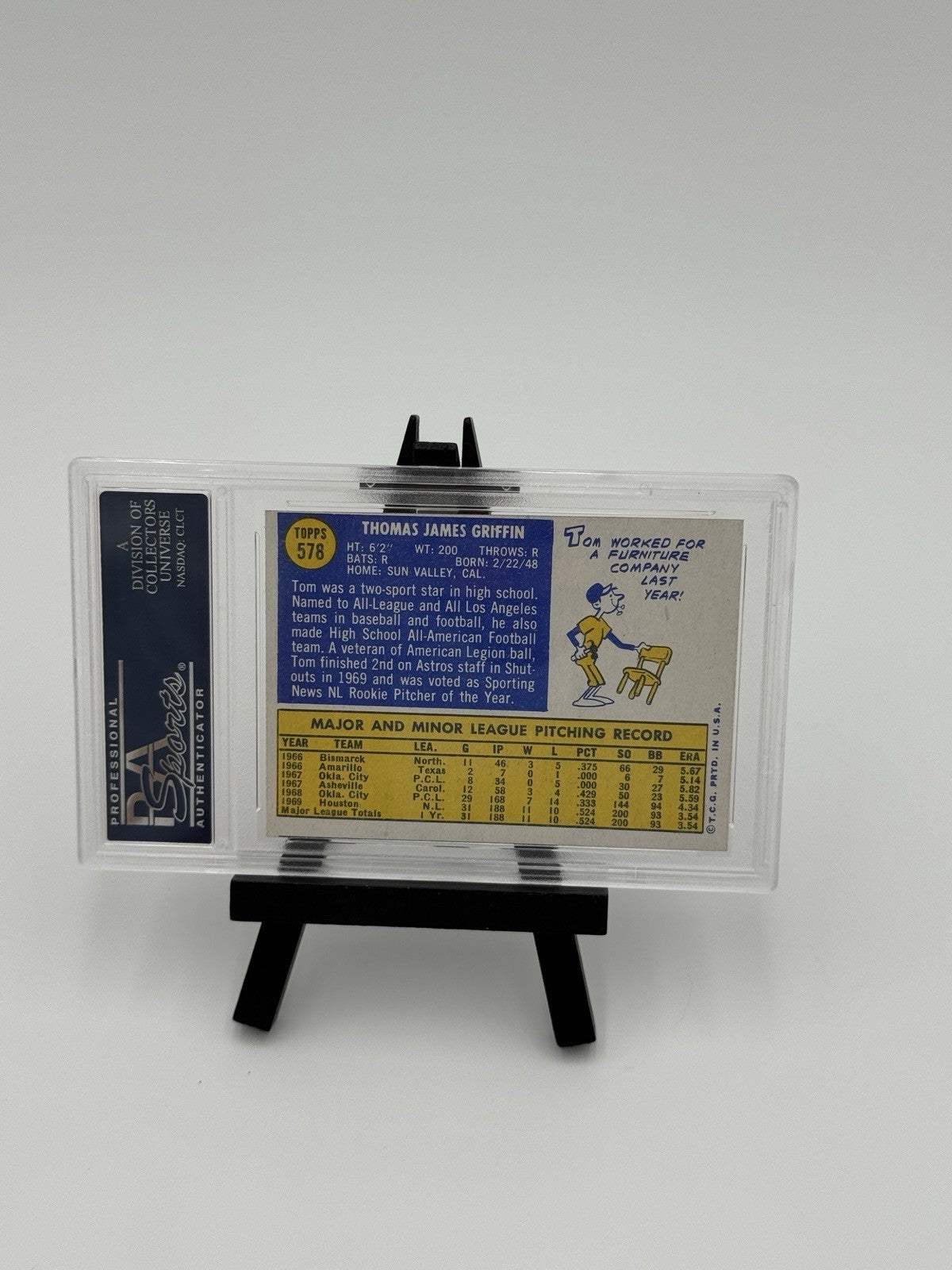 1970 Topps - Tom Griffin #578 PSA 9 MINT