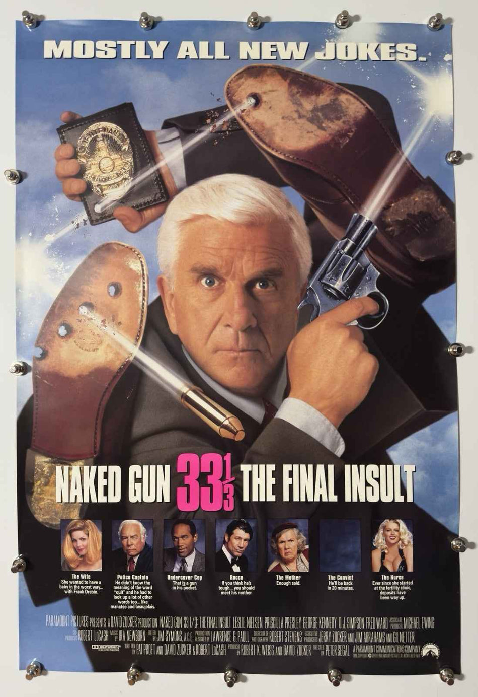 NAKED GUN 33 1/3: THE FINAL INSULT 1994 Original Movie Poster 27x40 DS Rolled Leslie Nielsen - Joe's Geek VLT