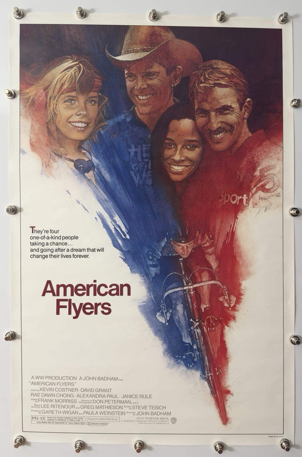 American Flyers - Original Movie Poster - 1985 - Rolled SS