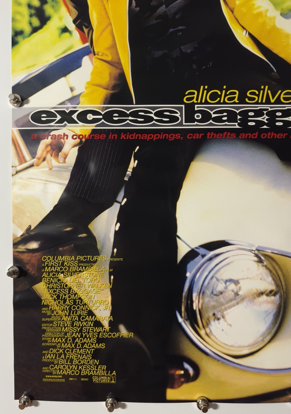 EXCESS BAGGAGE 1997 Original Movie Poster 27x40 DS Rolled Alicia Silverstone - Joe's Geek VLT