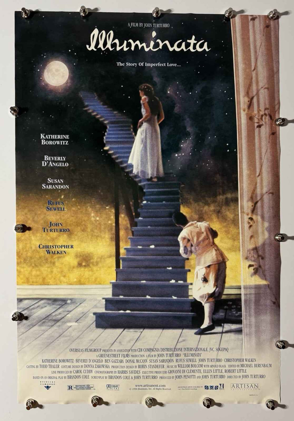 ILLUMINATA 1998 Original Movie Poster 27x40 DS Rolled John Turturro - Joe's Geek VLT