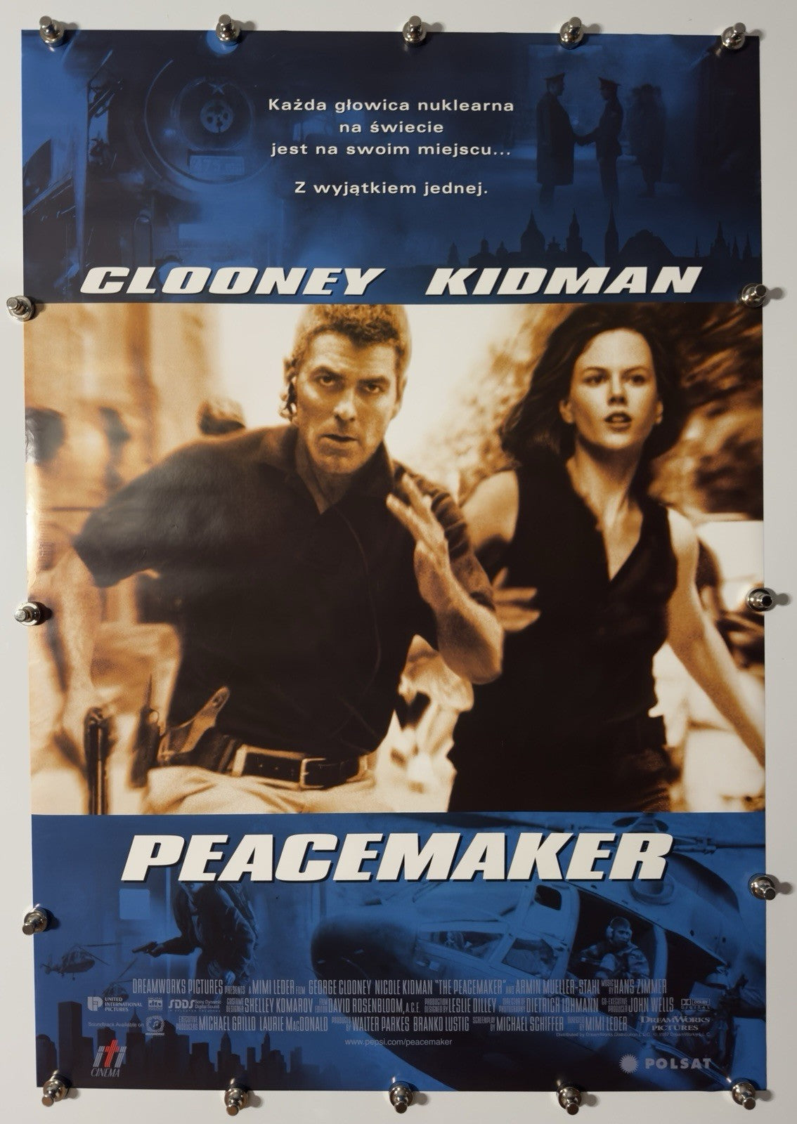 THE PEACEMAKER 1997 Original Movie Poster 27x40 SS Rolled George Clooney - Joe's Geek VLT