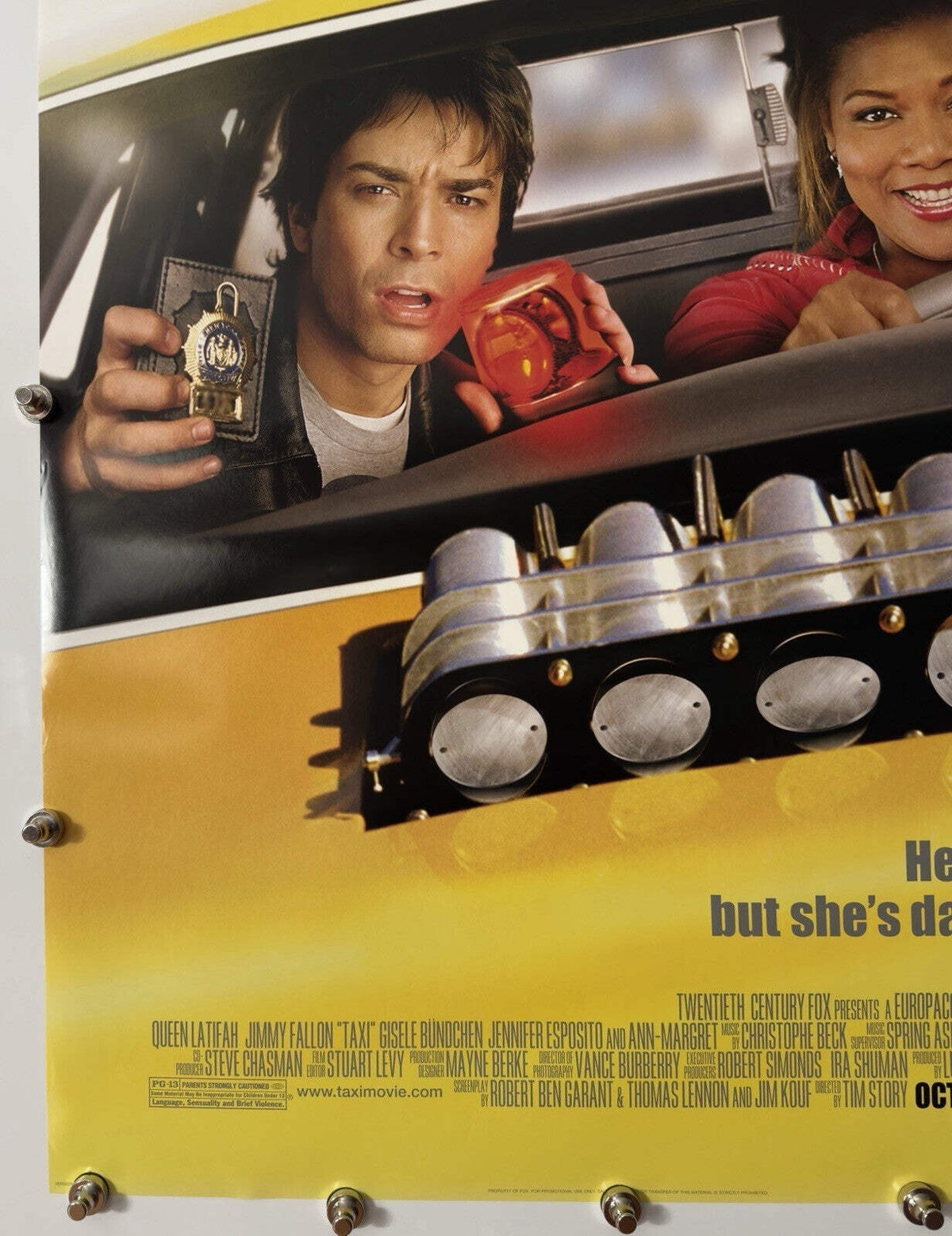 Taxi - Original Movie Poster - 2004 - Rolled DS