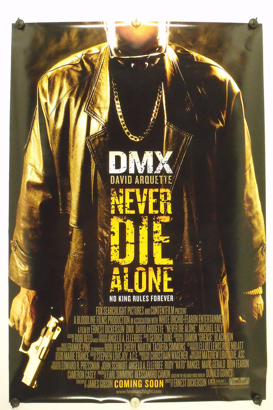 NEVER DIE ALONE 2004 Original Movie Poster 27x40 DS Rolled DMX - Joe's Geek VLT