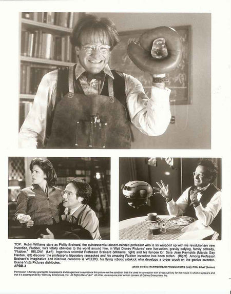 FLUBBER 1997 Original Press Photo 8x10 Robin Williams Disney - Joe's Geek VLT