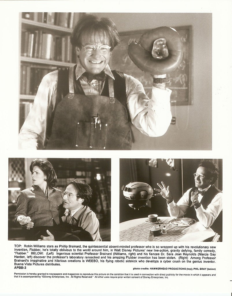 FLUBBER 1997 Original Press Photo 8x10 Robin Williams Disney