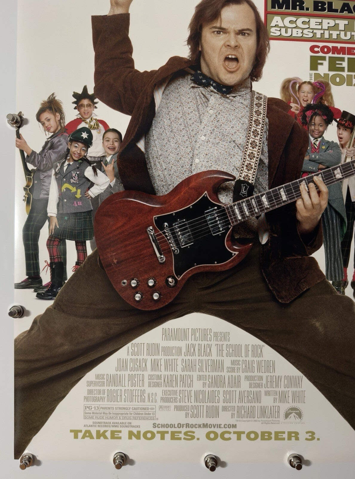 School of Rock - Original Movie Poster - 2003 - Rolled DS