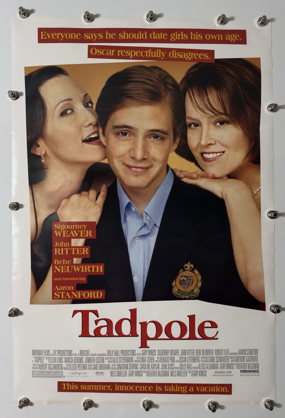 TADPOLE 2002 Original Movie Poster 27x40 DS Rolled Aaron Stanford - Joe's Geek VLT