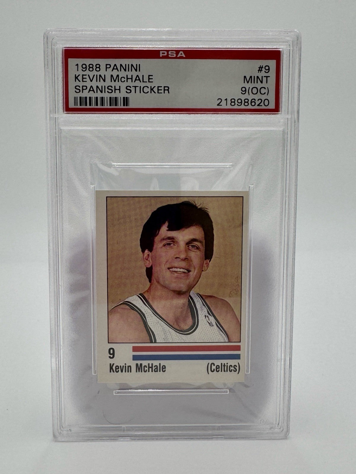 1988-89 Panini Stickers Spanish Kevin McHale #9 Rare Graded Mint