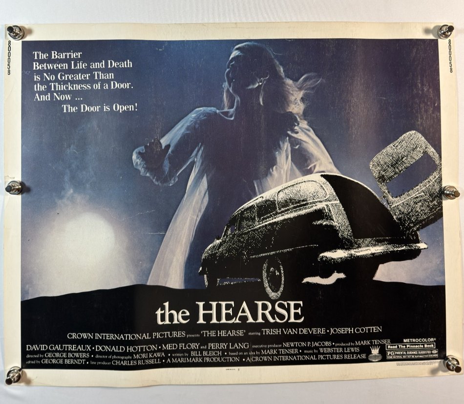 The Hearse 1980 Original Movie Poster 22x28 SS Rolled Horror Trish Van Devere - Joe's Geek VLT