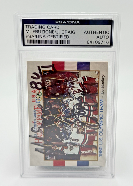 1991 Impel #69 Triple Auto 1980 USA Olympic Hockey Autographed Signed PSA