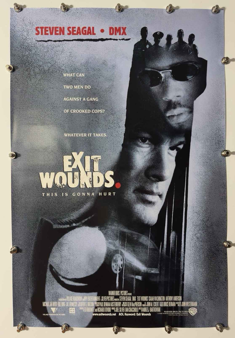 EXIT WOUNDS 2001 Original Movie Poster 27x40 DS Rolled Steven Seagal