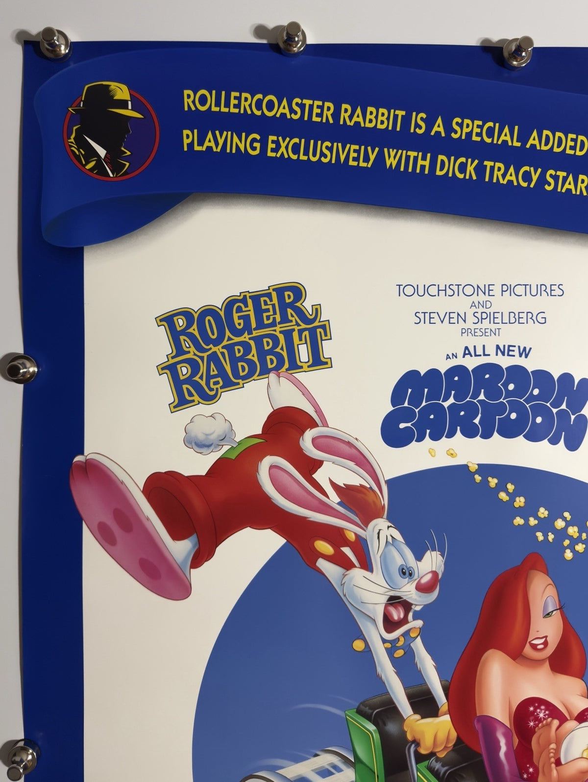 Roller Coaster Rabbit - Original Movie Poster - 1990 - Rolled DS