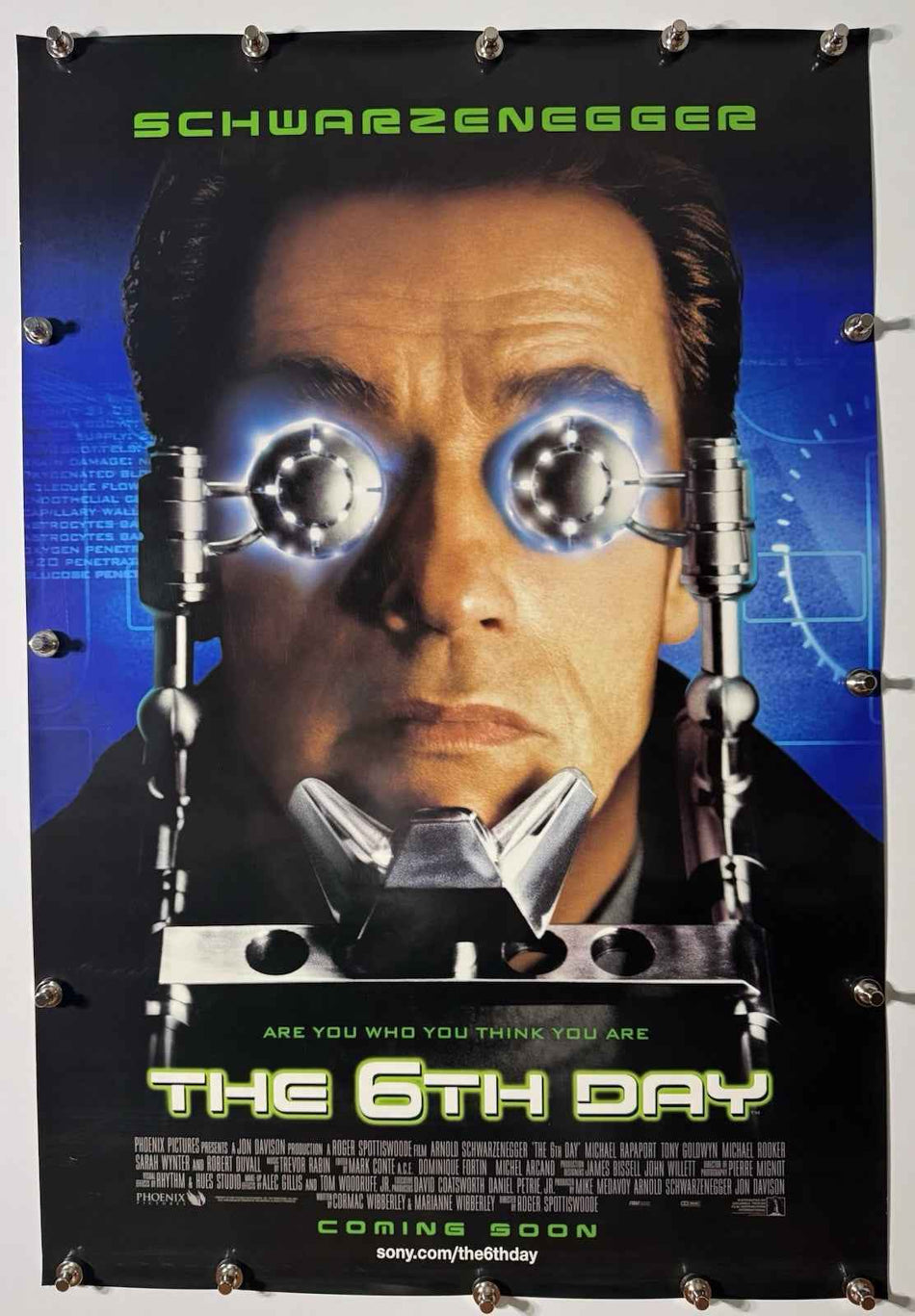THE 6TH DAY 2000 Original Movie Poster 27x40 DS Rolled Arnold Schwarzenegger - Joe's Geek VLT