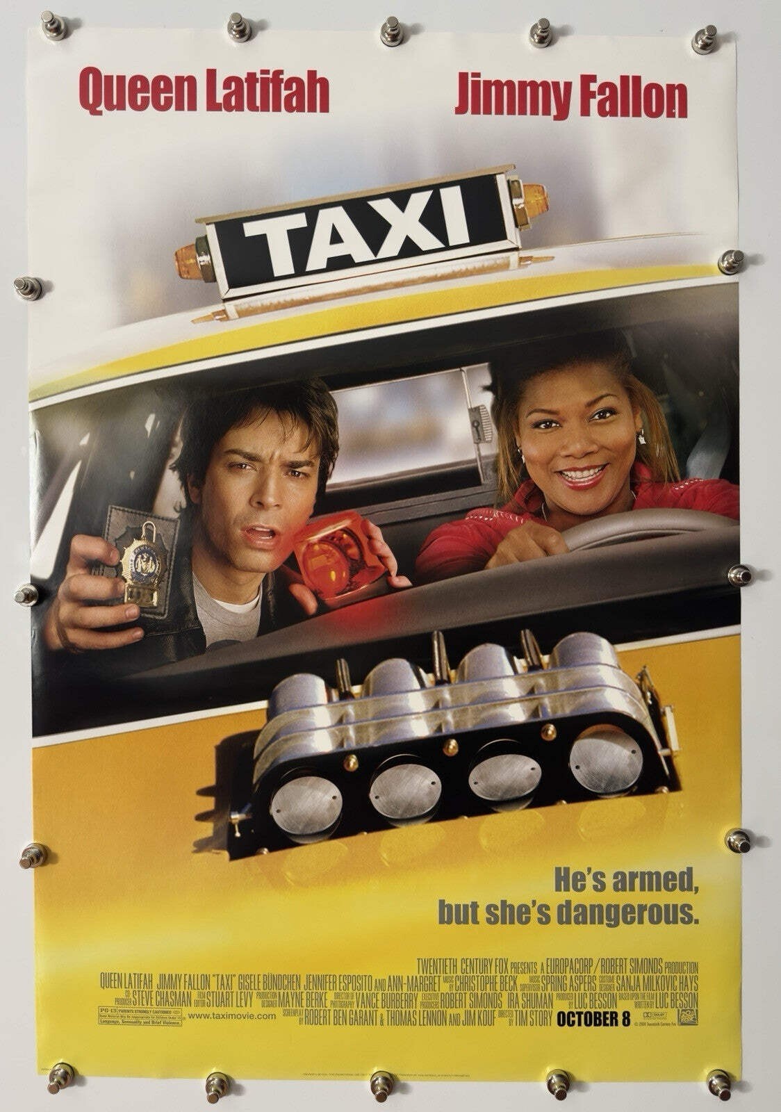 Taxi - Original Movie Poster - 2004 - Rolled DS
