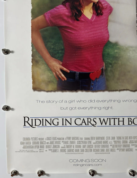 Riding in Cars with Boys - Original Movie Poster - 2001 - Rolled DS