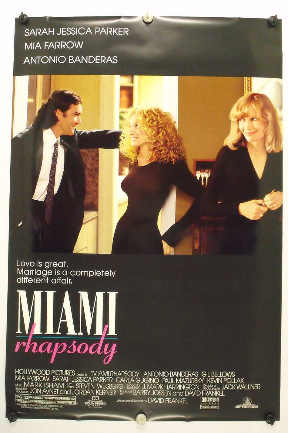 MIAMI RHAPSODY 1995 Original Movie Poster 27x40 DS Rolled Mia Farrow - Joe's Geek VLT