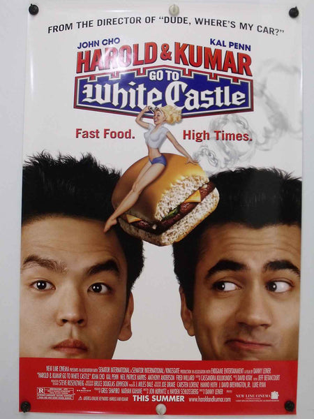 HAROLD & KUMAR GO TO WHITE CASTLE 2004 Original Movie Poster 27x40 SS Rolled John Cho Style A - Joe's Geek VLT