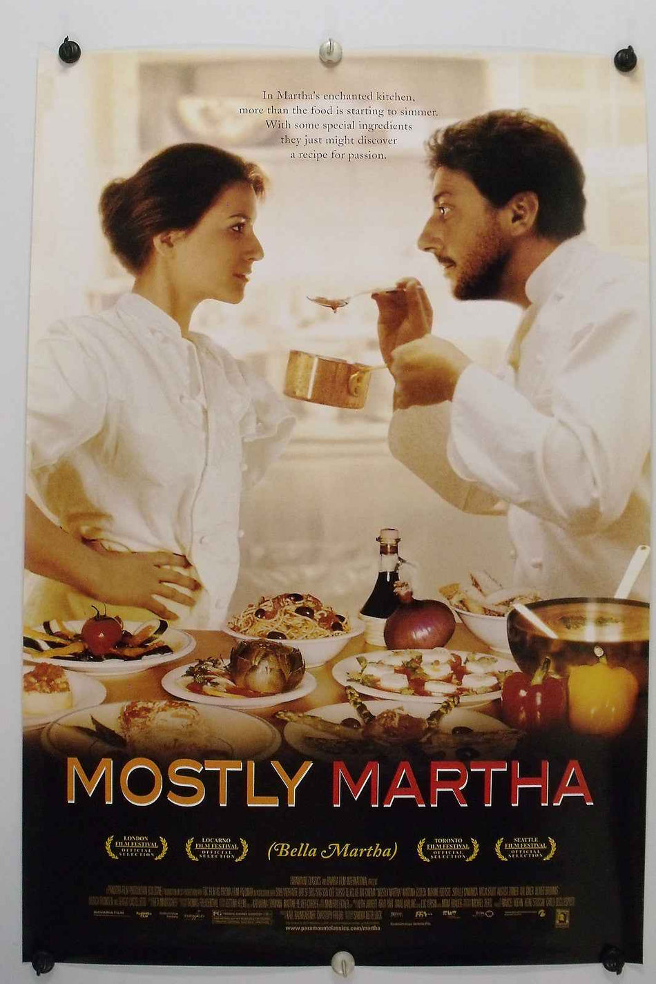 MOSTLY MARTHA 2001 Original Movie Poster 27x40 SS Rolled Martina Gedeck - Joe's Geek VLT