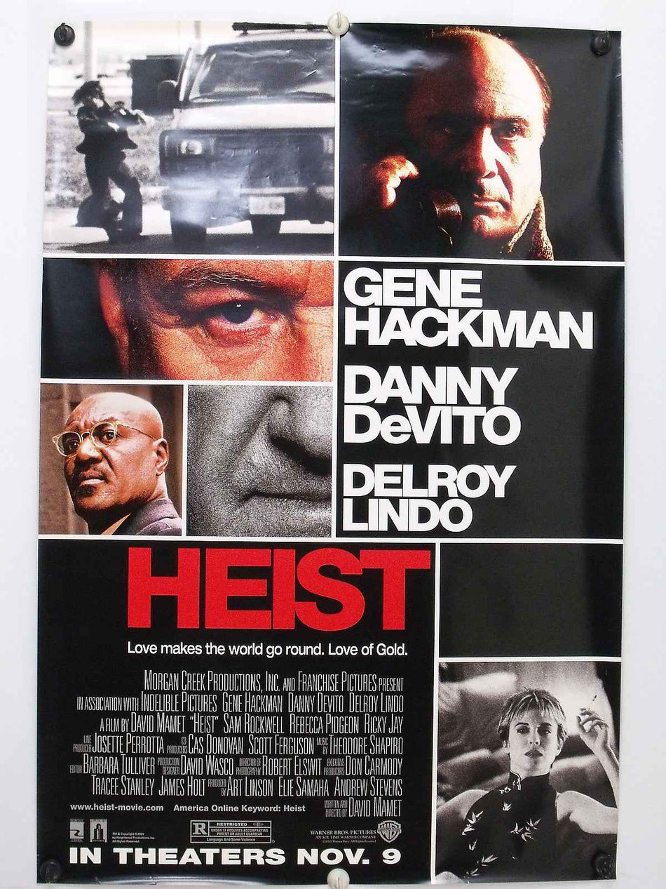 HEIST 2001 Original Movie Poster 27x40 DS Rolled Gene Hackman - Joe's Geek VLT