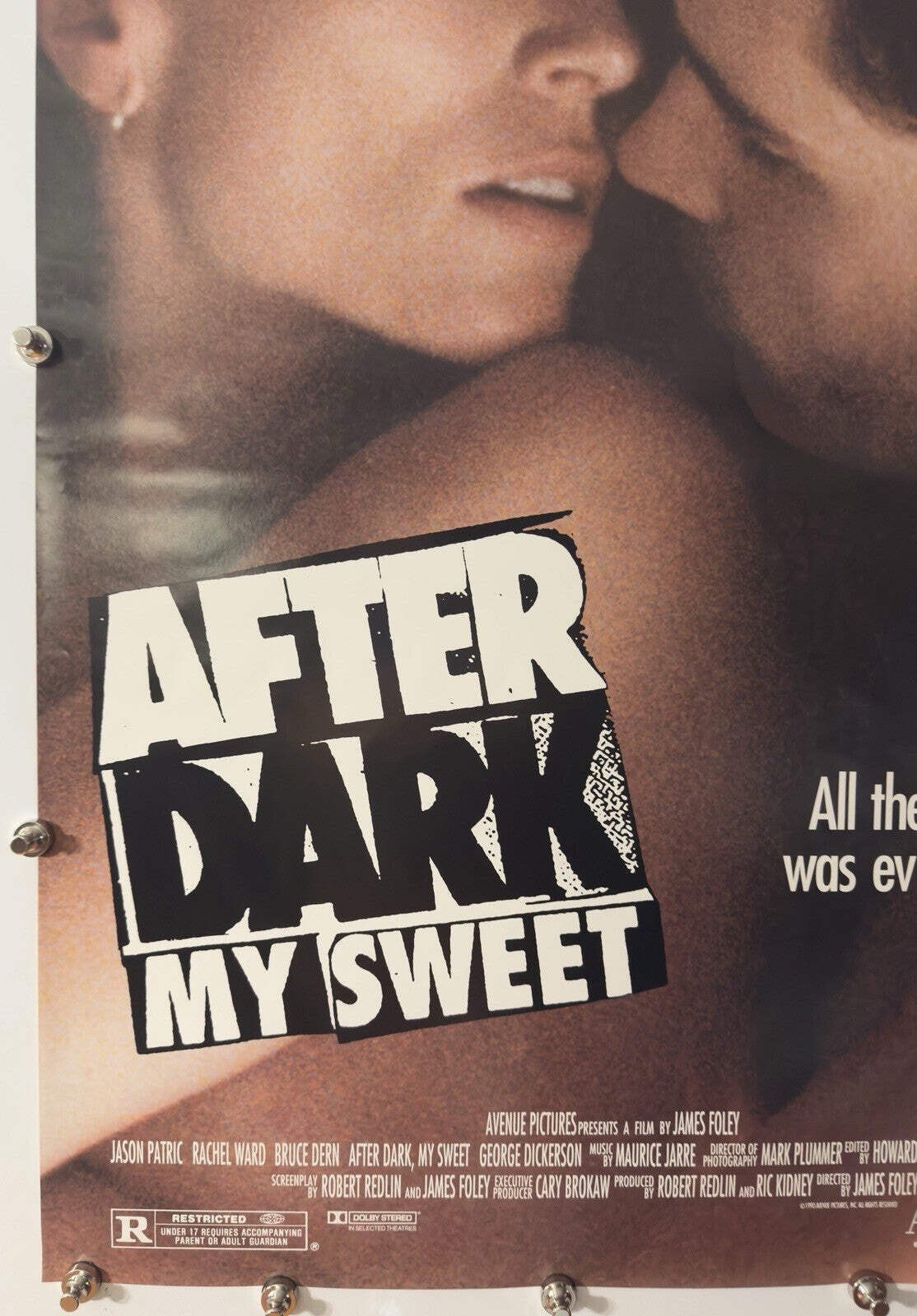 After Dark, My Sweet - Original Movie Poster - 1990 - Rolled SS