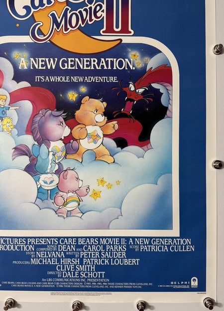 Care Bears Movie II - Original Movie Poster - 1986 - Rolled SS