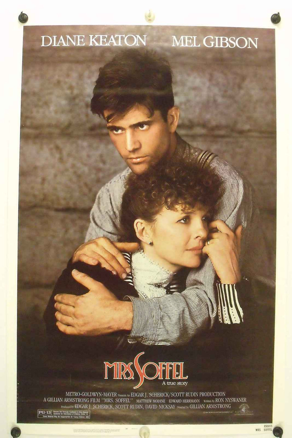 MRS. SOFFEL 1985 Original NSS Movie Poster 27x40 SS Rolled Mel Gibson - Joe's Geek VLT