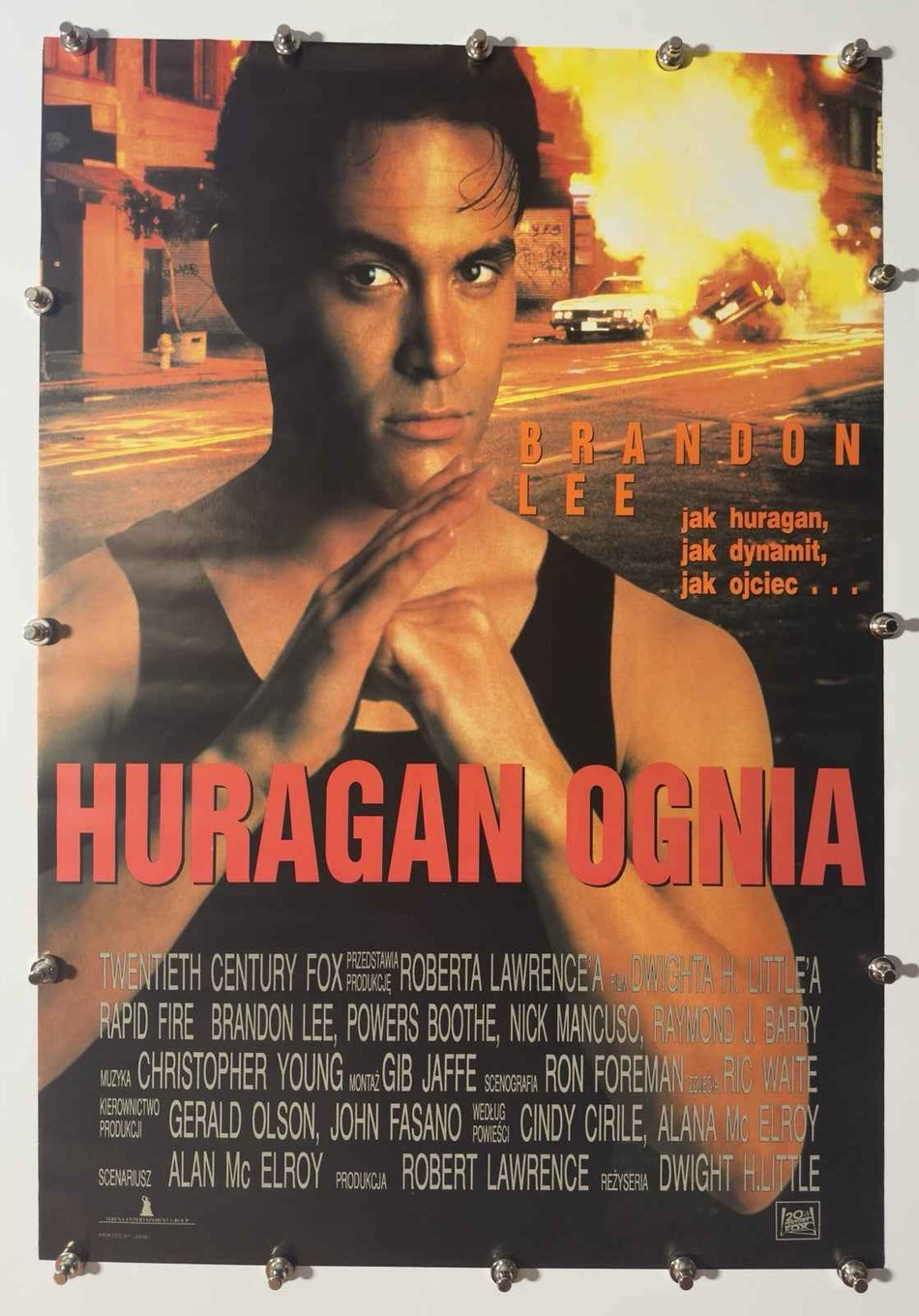 RAPID FIRE 1992 Original Movie Poster 27x40 SS Rolled Brandon Lee - Joe's Geek VLT