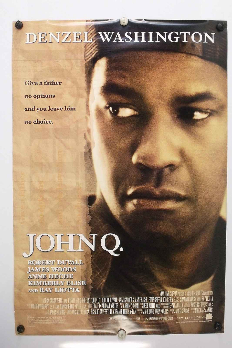 JOHN Q 2002 Original Movie Poster 27x40 DS Rolled Denzel Washington - Joe's Geek VLT