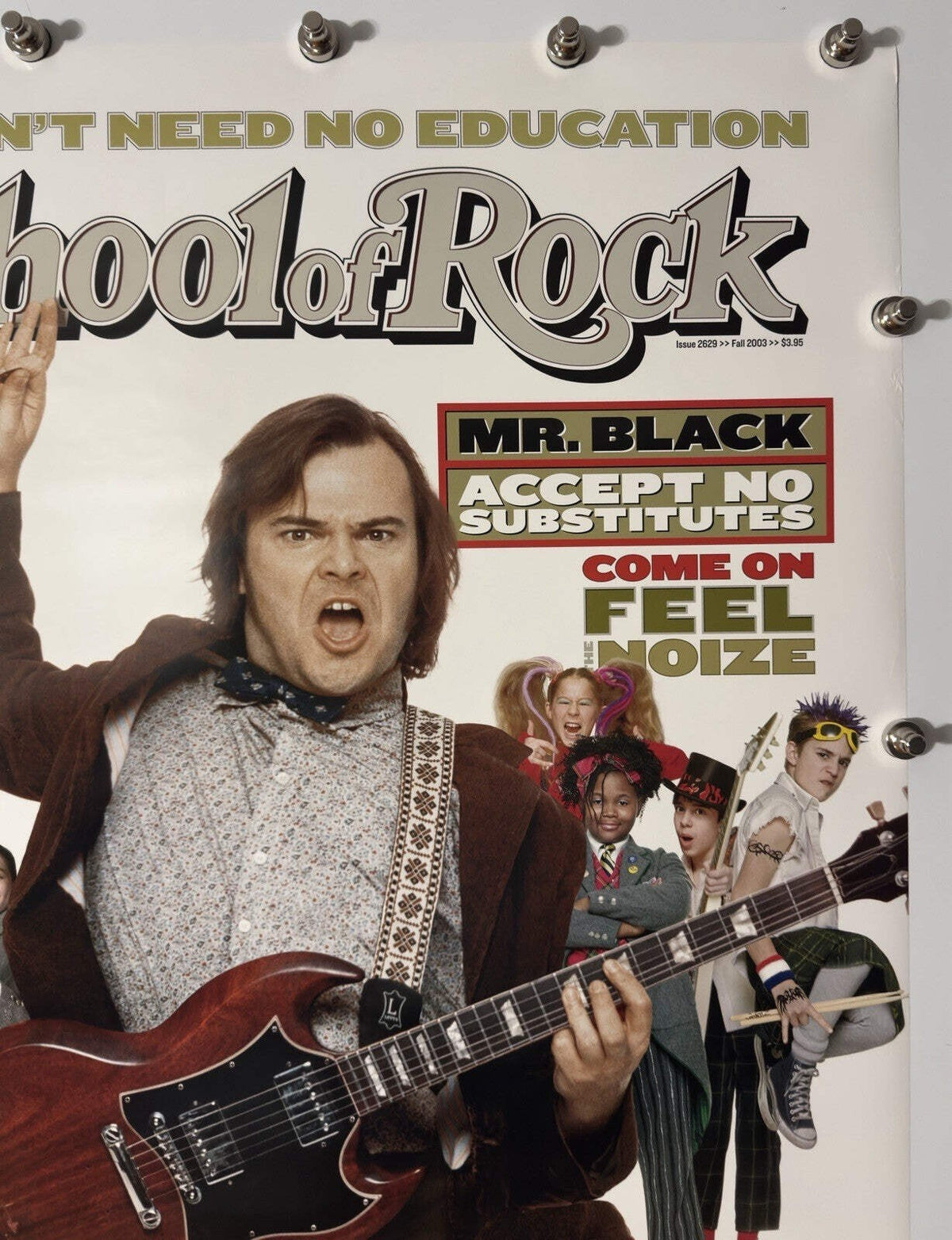 School of Rock - Original Movie Poster - 2003 - Rolled DS