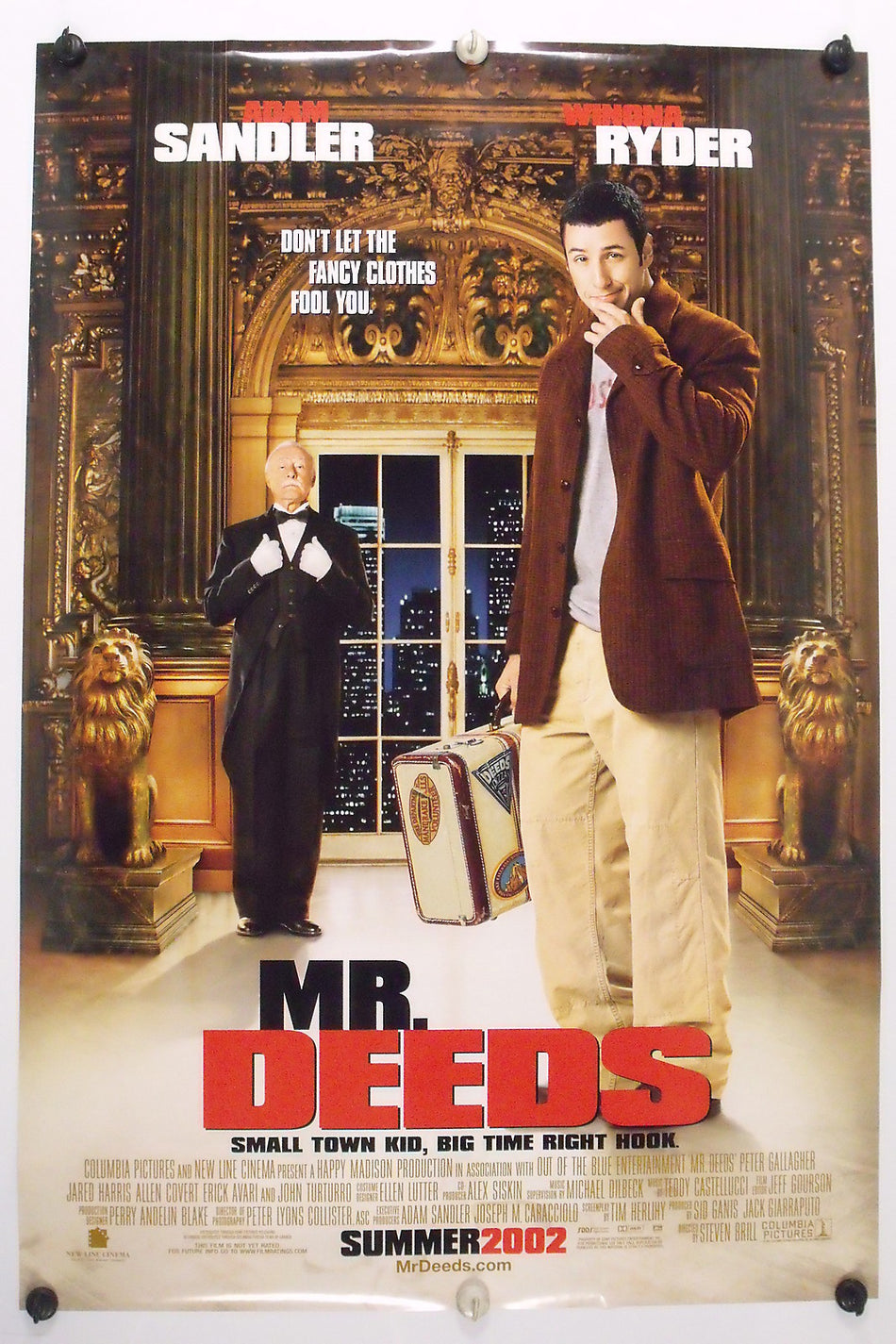 MR. DEEDS 2002 Original Movie Poster 27x40 DS Rolled Adam Sandler - Joe's Geek VLT