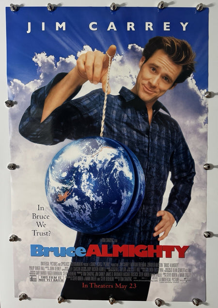 BRUCE ALMIGHTY 2003 Original Movie Poster 27x40 DS Rolled Jim Carrey - Joe's Geek VLT